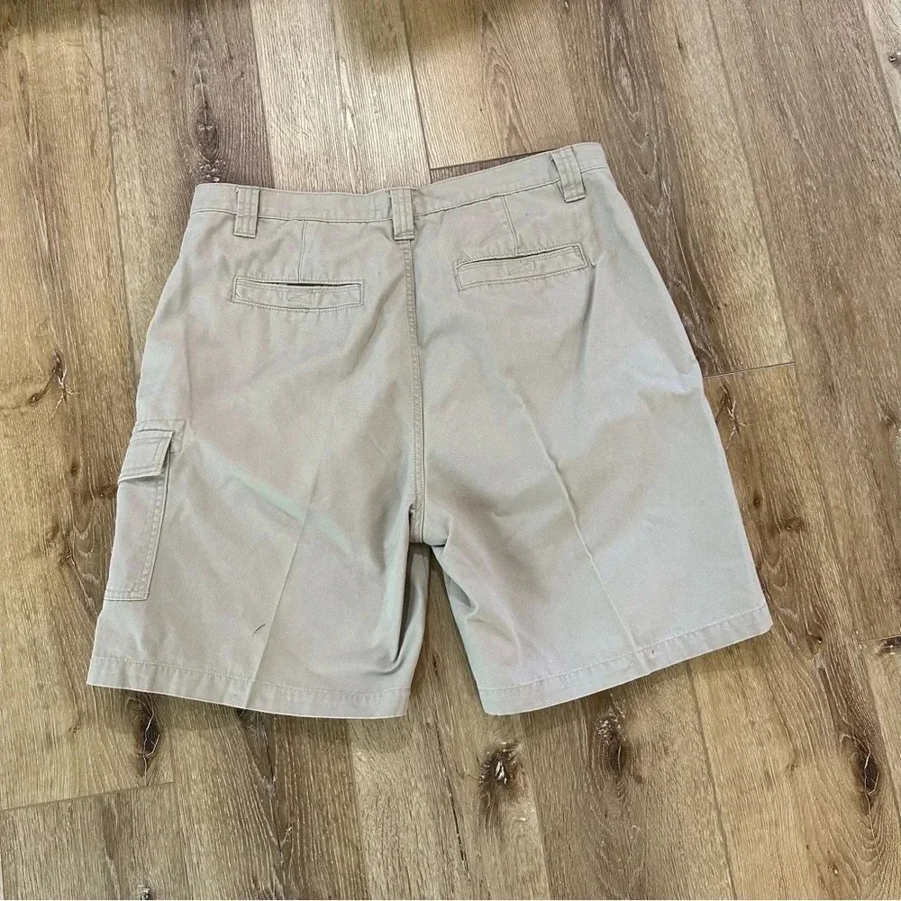 RedHead Men's Khaki Cotton Cargo Shorts Size Waist 38 GUC